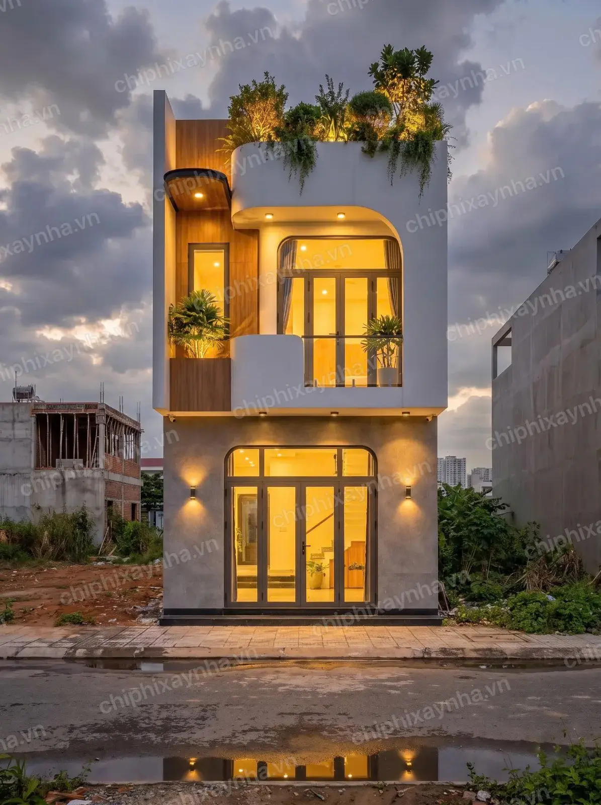 Nhà 1 trệt 1 lầu 5x12m